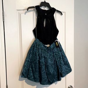 2 piece semi formal dress